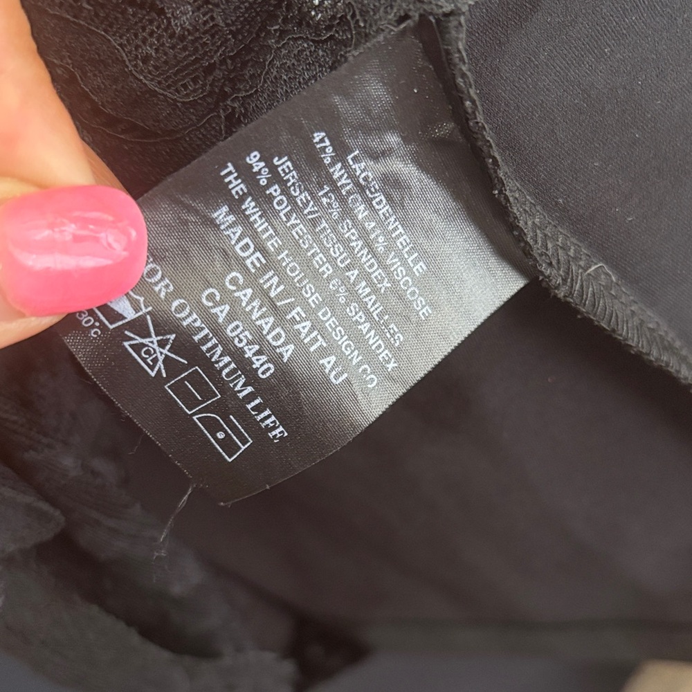 Sympli Black Lace Tank Top - Picture 7 of 7